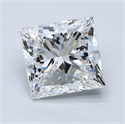 Diamante Natural 2.71 quilates, Princesa , Color F, claridad VS2 y certificado GIA