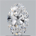 Natural Diamond 0.70 Carats, Oval with  Cut, D Color, VS1 Clarity and Certified by GIA