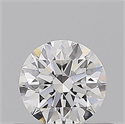 Natural Diamond 0.43 Carats, Round with Excellent Cut, E Color, VVS1 Clarity and Certified by GIA