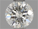 Natural Diamond 0.55 Carats, Round with Excellent Cut, J Color, IF Clarity and Certified by GIA