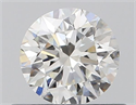 Natural Diamond 0.50 Carats, Round with Very Good Cut, H Color, VVS2 Clarity and Certified by GIA