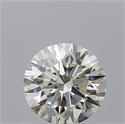 Natural Diamond 0.53 Carats, Round with Excellent Cut, H Color, VVS1 Clarity and Certified by IGI