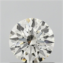 Natural Diamond 0.70 Carats, Round with Excellent Cut, J Color, SI1 Clarity and Certified by GIA