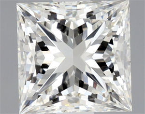 Picture of Natural Diamond 0.92 Carats, Princess with  Cut, I Color, VVS1 Clarity and Certified by GIA