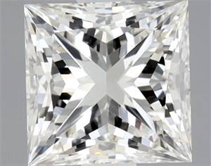 Picture of Natural Diamond 0.92 Carats, Princess with  Cut, I Color, VVS1 Clarity and Certified by GIA