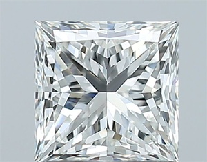 Picture of Natural Diamond 1.00 Carats, Princess with  Cut, H Color, VS2 Clarity and Certified by GIA