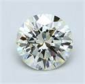 Natural Diamond 1.01 Carats, Round with Excellent Cut, N Color, VVS2 Clarity and Certified by GIA