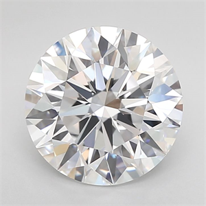 Picture of Lab Grown Diamond 3.06 Carats, Round with Ideal Cut, D Color, VVS1 Clarity and Certified by IGI
