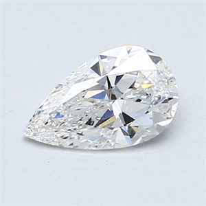 Picture of 0.69 Carats, Pear Diamond with  Cut, E Color, SI1 Clarity and Certified by GIA