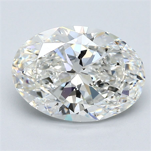 Picture of Natural Diamond 3.01 Carats, Oval with  Cut, G Color, SI2 Clarity and Certified by GIA