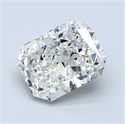 2.03 Carats, Radiant Diamond with  Cut, F Color, VS2 Clarity and Certified by GIA