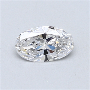 Picture of 0.45 Carats, Oval Diamond with  Cut, D Color, SI1 Clarity and Certified by GIA
