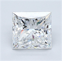 Diamante Natural 1.53 quilates, Princesa , Color D, claridad VS2 y certificado GIA