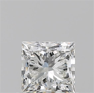 Picture of Natural Diamond 0.71 Carats, Princess with  Cut, I Color, IF Clarity and Certified by GIA