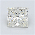 1.40 Carats, Princess Diamond with  Cut, J Color, VS2 Clarity and Certified by GIA