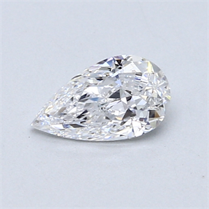 Picture of 0.50 Carats, Pear Diamond with  Cut, D Color, IF Clarity and Certified by GIA
