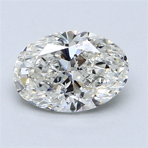 Picture of 1.21 Carats, Oval Diamond with  Cut, H Color, SI2 Clarity and Certified by GIA