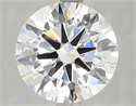 Lab Grown Diamond 2.84 Carats, Round with Excellent Cut, F Color, VS1 Clarity and Certified by IGI