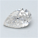0.70 Carats, Pear Diamond with  Cut, H Color, SI1 Clarity and Certified by GIA