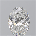 Natural Diamond 0.70 Carats, Oval with  Cut, F Color, SI2 Clarity and Certified by GIA