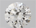 Natural Diamond 0.90 Carats, Round with Excellent Cut, H Color, SI2 Clarity and Certified by IGI
