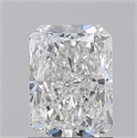 Natural Diamond 1.50 Carats, Radiant with  Cut, G Color, SI1 Clarity and Certified by GIA