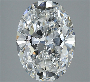 Foto Diamante Natural 2.50 quilates, Ovalado , Color E, claridad VS1 y certificado GIA de