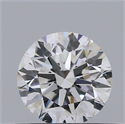 Natural Diamond 0.46 Carats, Round with Excellent Cut, G Color, SI1 Clarity and Certified by GIA
