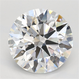 Picture of Lab Grown Diamond 3.40 Carats, Round with Ideal Cut, D Color, VVS1 Clarity and Certified by IGI