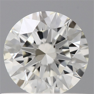 Picture of Natural Diamond 0.52 Carats, Round with Excellent Cut, K Color, VS2 Clarity and Certified by GIA