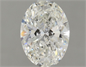 Natural Diamond 0.99 Carats, Oval with  Cut, H Color, VVS1 Clarity and Certified by GIA