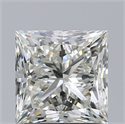 Natural Diamond 1.50 Carats, Princess with  Cut, J Color, VS2 Clarity and Certified by GIA