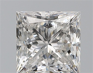 Picture of Natural Diamond 1.00 Carats, Princess with  Cut, F Color, SI2 Clarity and Certified by GIA