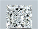 Natural Diamond 1.02 Carats, Princess with  Cut, H Color, VVS2 Clarity and Certified by GIA