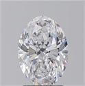 Natural Diamond 2.21 Carats, Oval with  Cut, D Color, SI1 Clarity and Certified by GIA