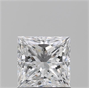 Natural Diamond 1.01 Carats, Princess with  Cut, D Color, VVS2 Clarity and Certified by GIA