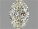 Natural Diamond 0.71 Carats, Oval with  Cut, K Color, VVS1 Clarity and Certified by GIA