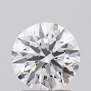 Picture of Lab Grown Diamond 1.64 Carats, Round with Ideal Cut, D Color, IF Clarity and Certified by IGI