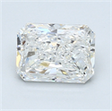 1.33 Carats, Radiant Diamond with  Cut, F Color, VS2 Clarity and Certified by GIA