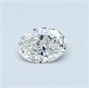 0.31 Carats, Oval Diamond with  Cut, F Color, SI1 Clarity and Certified by GIA