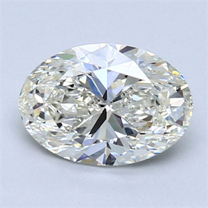 Picture of 1.40 Carats, Oval Diamond with  Cut, J Color, VS1 Clarity and Certified by GIA
