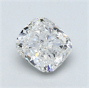 Diamante Natural 0.90 quilates, Del cojín , Color G, claridad I1 y certificado GIA