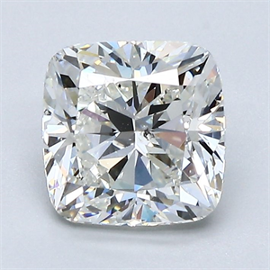 Foto Diamante Natural 1.71 quilates, Del cojín , Color H, claridad SI2 y certificado GIA de
