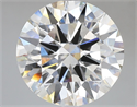 Lab Grown Diamond 7.06 Carats, Round with Ideal Cut, G Color, VVS2 Clarity and Certified by IGI