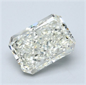 Natural Diamond 1.70 Carats, Radiant with  Cut, K Color, SI1 Clarity and Certified by GIA