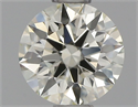 Natural Diamond 0.60 Carats, Round with Excellent Cut, L Color, VVS1 Clarity and Certified by GIA