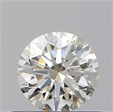 Natural Diamond 0.52 Carats, Round with Excellent Cut, J Color, VS2 Clarity and Certified by GIA