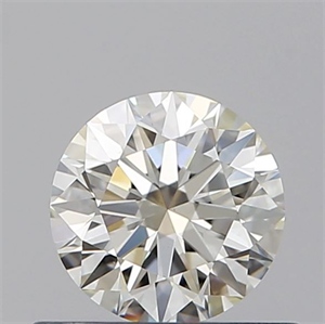 Picture of Natural Diamond 0.52 Carats, Round with Excellent Cut, J Color, VS2 Clarity and Certified by GIA
