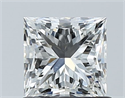 Natural Diamond 1.01 Carats, Princess with  Cut, H Color, VS2 Clarity and Certified by GIA