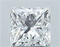 Natural Diamond 1.01 Carats, Princess with  Cut, E Color, SI2 Clarity and Certified by GIA